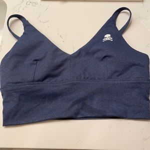 SoulCycle Sports Bra, grayish blue, size medium